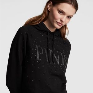 NWT Victoria’s Secret Pink Rhinestone Everyday Fleece Hoodie!